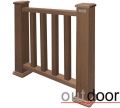 Ограждение из ДПК Outdoor Classic 3D STORM в коричневом миксе. купить в Анапе
