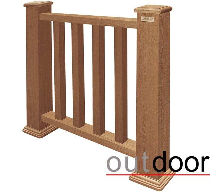 Ограждение из ДПК Outdoor Классик 3D STORM дубовый. купить в Анапе