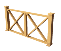 Декоративное ограждение из ДПК GRINDERDECO Тауэр песчаник