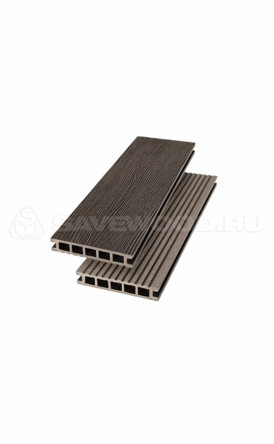 Террасная доска ДПК SaveWood, SW Ornus (R), Темно-коричневый купить в Анапе