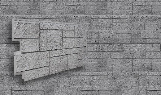 Фасадная панель VOX Sandstone (Сандстоун) светло-серого цвета купить в Анапе