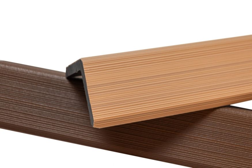 Уголок торцевой Ecodecking Скай коэкструзия Бук купить в Анапе