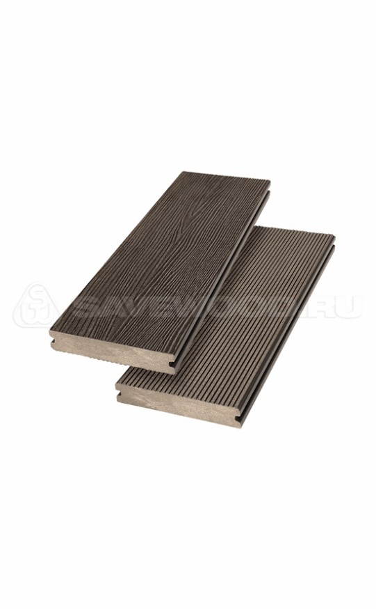 Террасная доска ДПК SaveWood, SW Abies (R), Темно-коричневый купить в Анапе