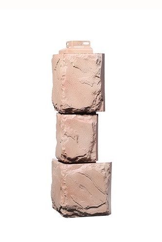 Угол Фасадного Облицовочного Материала Серии «Камень крупный» Цвет Терракота купить в Анапе