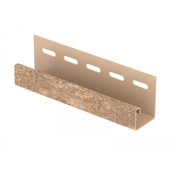 J-планка Ю-пласт Стоун Хаус Кирпич, Бежевый  купить в Анапе