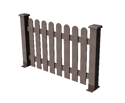 Ограждение декоративное ДПК GRINDERDECO Сежурне в цвете венге купить в Анапе