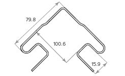 Наружный угол Tecos Ardennes Цвет Золотой песок купить в Анапе