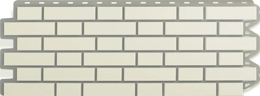 Фасадная панель Альта-Профиль, Клинкерный кирпич, Белый купить в Анапе