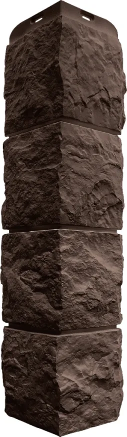 Наружный угол Альта-Профиль, Туф ЭКО, Коричневый  купить в Анапе