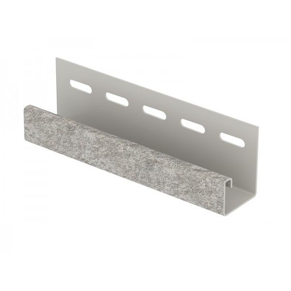 J-планка Ю-Пласт Стоун Хаус Сланец, Светло-серый  купить в Анапе