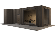 Фасадная панель GRINDERDECO, ДПК, двусторонняя, цвет Венге