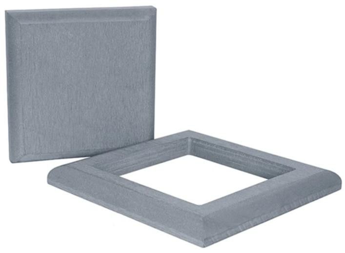 Комплект крышка и юбка ДПК для столба Polivan SINGARAJA серый цвет купить в Анапе