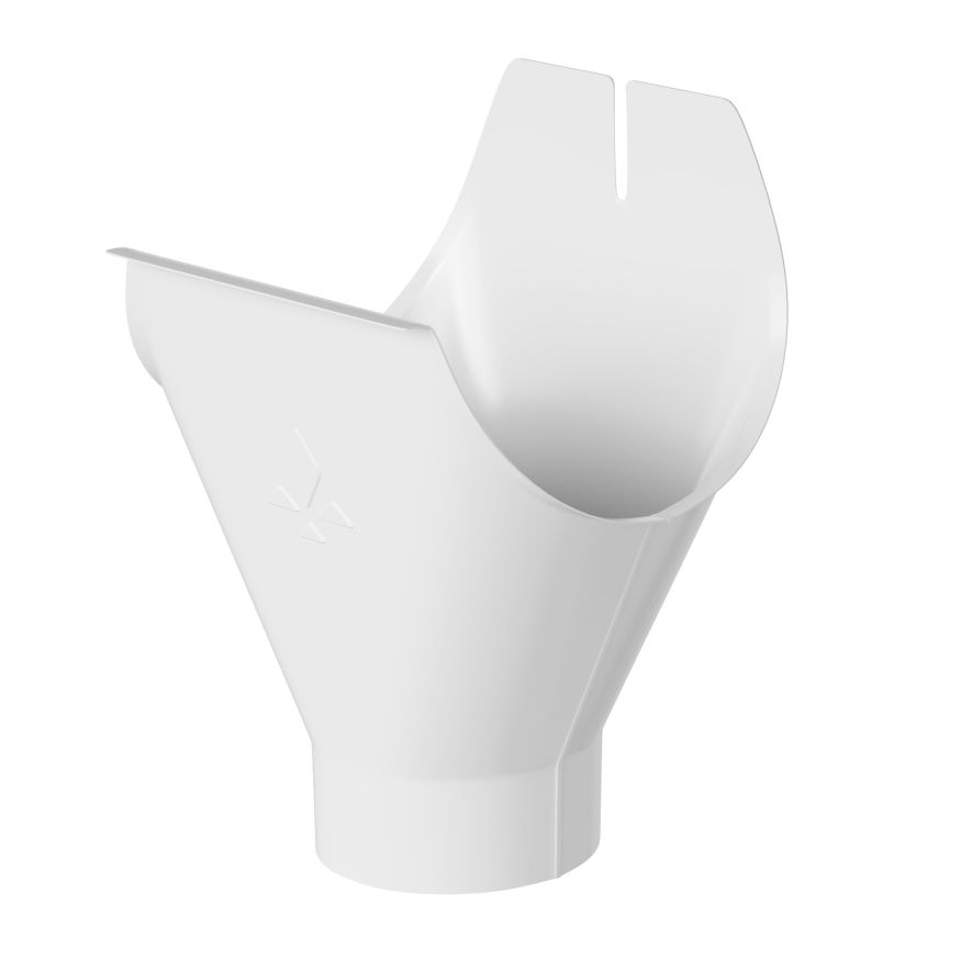 Воронка желоба Aquasystem, PU MATT, RAL 9003 Белый 150/100 купить в Анапе