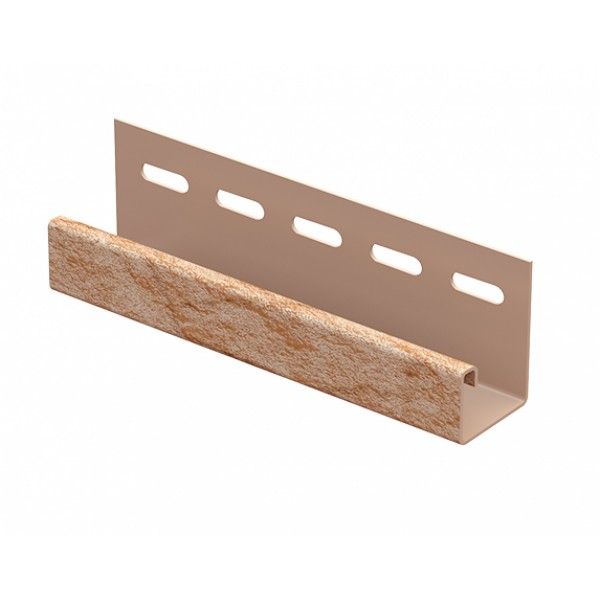 J-планка Ю-Пласт, Стоун Хаус Камень, Золотистый купить в Анапе