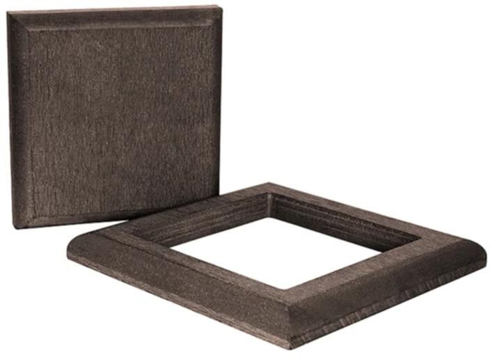 Комплект крышка и юбка ДПК для столба Polivan SINGARAJA коричневый темный. купить в Анапе