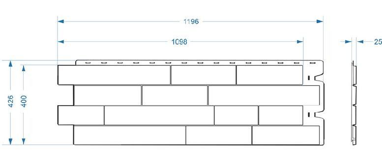 Фасадная панель Docke Алтай Кремовый купить в Анапе