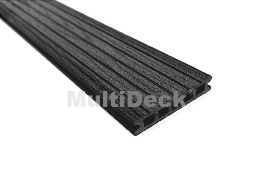 Террасная доска из ДПК MultiDeck Pro Цвет: Черный бархат купить в Анапе