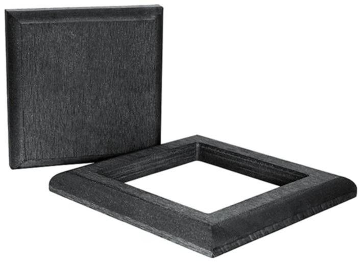 Комплект черной крышки и юбки ДПК для столба Polivan SINGARAJA купить в Анапе