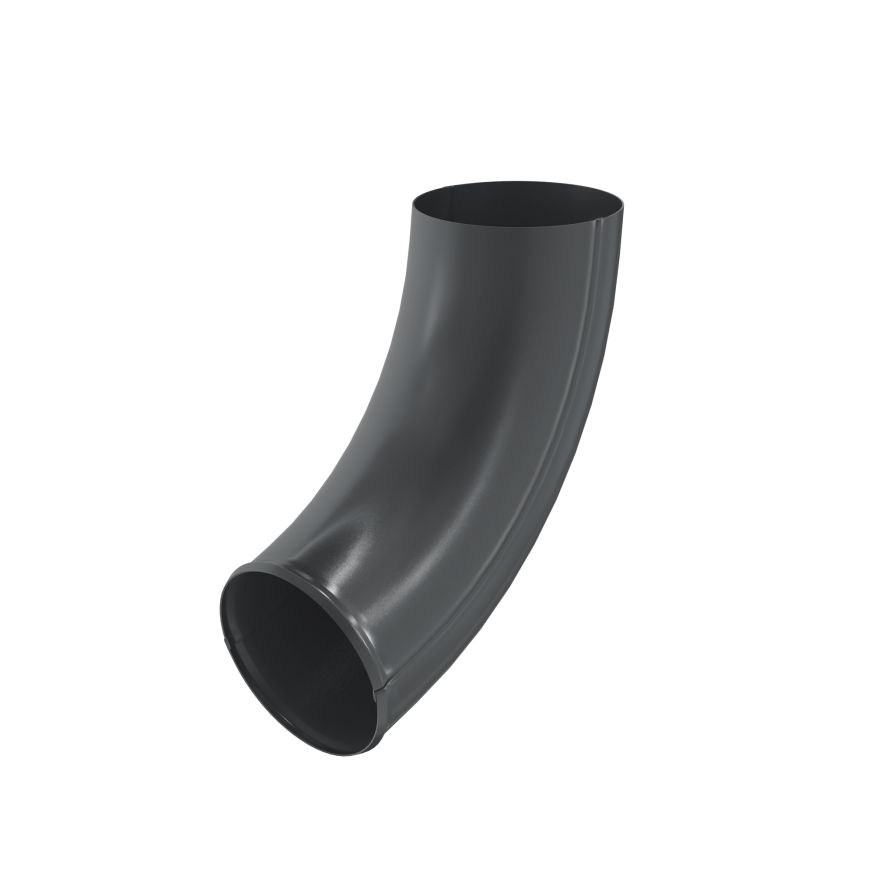 Отвод трубы Aquasystem, RAL 7024 Тёмно-серый 125/90 купить в Анапе