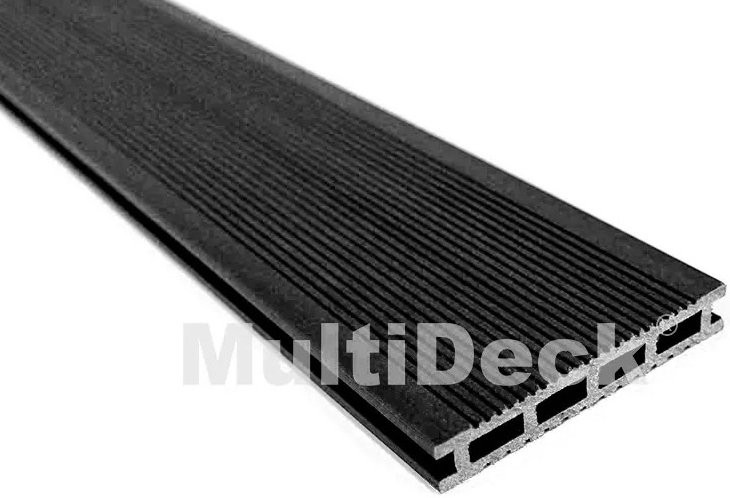 Террасная доска из ДПК MultiDeck Черный бархатный оттенок купить в Анапе