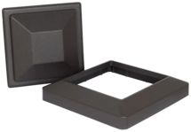 Комплект алюминиевой крышки и юбки для столба Polivan SINGARAJA.