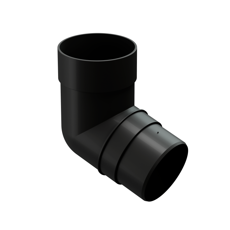 Колено 45˚ для водосточной трубы Docke Premium, Карбон купить в Анапе