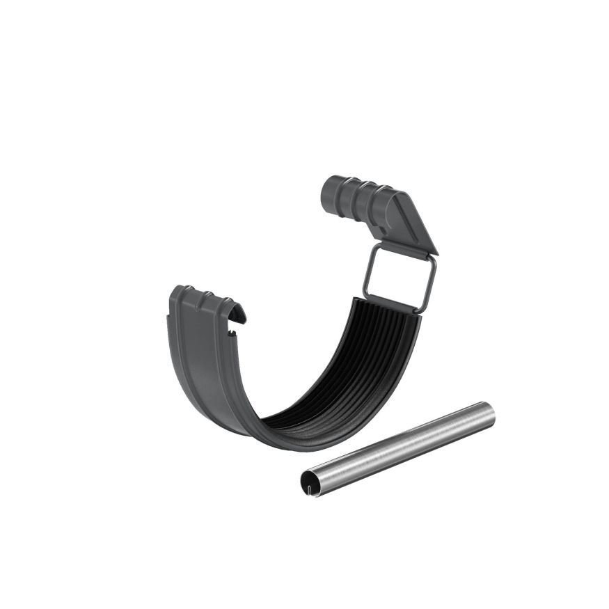 Соединитель желоба в комплекте Aquasystem, RAL 7024 Тёмно-серый 125/90 купить в Анапе