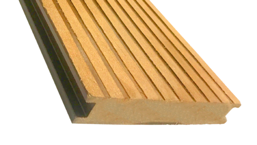 Террасная доска ECODECKING Premium в желтом цвете из ДПК купить в Анапе