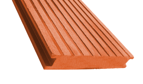 Террасная доска ECODECKING Premium из ДПК в цвете терракот купить в Анапе