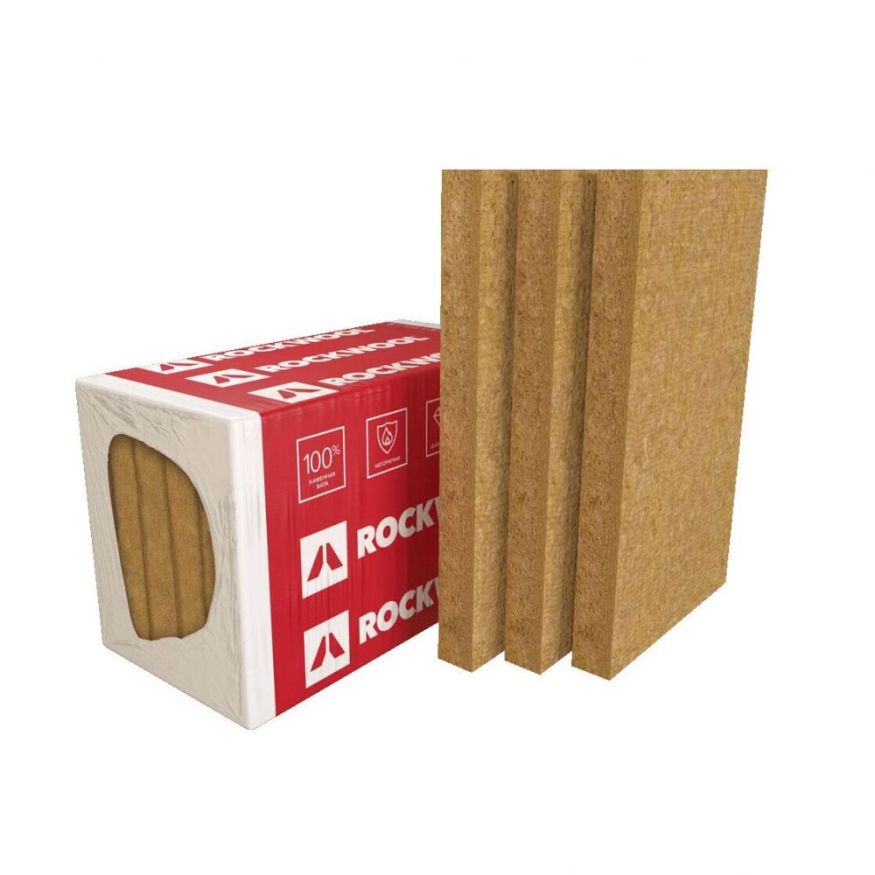 Утеплитель Роквул Венти Баттс Оптима 50мм, 8 плит, 4.8м2, 600х1000мм, 0.24м3 Rockwool купить в Анапе