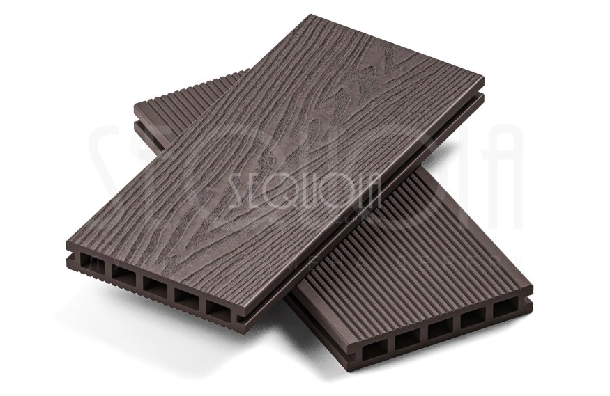 Доска террасная ДПК 3D SEQUOIA Evolution BROWN купить в Анапе