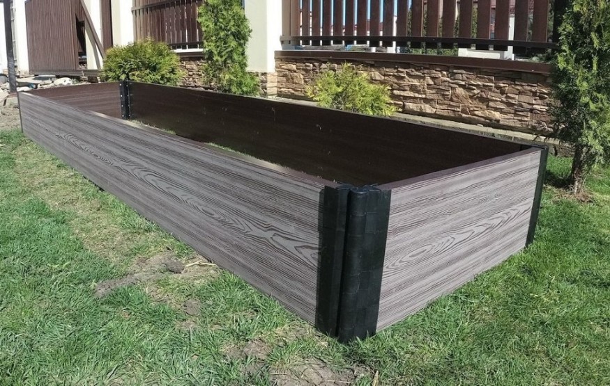 Доска для грядок NauticPrime из ДПК, серого цвета, размеры 300х30х2950 мм купить в Анапе
