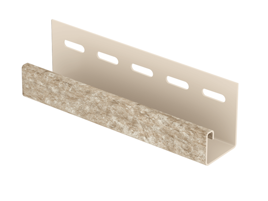 J-планка Ю-Пласт Стон Хаус Кварцит, Светло-Бежевый купить в Анапе