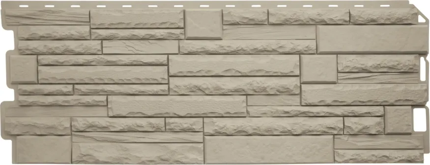 Фасадная панель Альта-Профиль, Скалистый камень ЭКО Кремовый  купить в Анапе