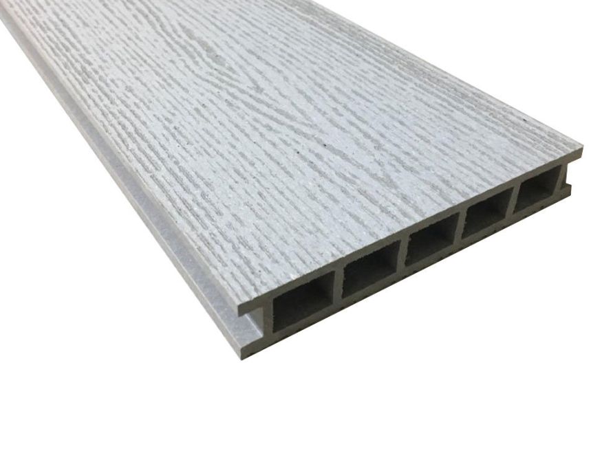 Террасная доска Faynag Stelo из ДПК в цвете серебро. купить в Анапе