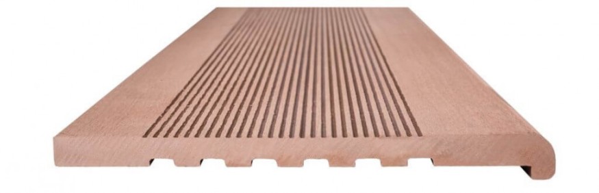 Ступени из ДПК NanoWood - Какао, полнотелые купить в Анапе