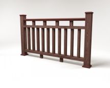 Ограждение из ДПК FG8 коричневое