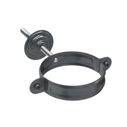 Хомут с комплектом крепления Aquasystem, RAL 7024 Тёмно-серый 150/100