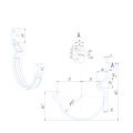 Крюк короткий усиленный модернизированный с комплектом крепления Aquasystem, PU MATT, RAL 8017 Темно Коричневый 125/90 купить в Анапе