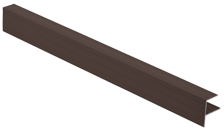 Коричневый F-профиль Grinder для закрытия купить в Анапе
