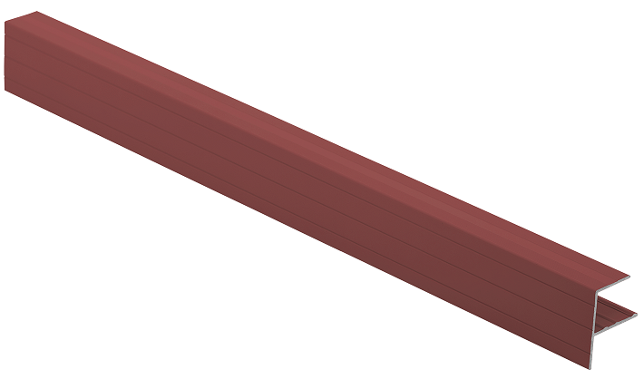 F-профиль Grinder закрывающий красного цвета купить в Анапе