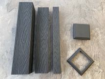 Балясина для ограждений из ДПК EasyDecking, Wood-X, Черное дерево