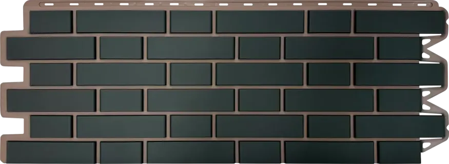 Фасадная панель Альта-Профиль, Клинкерный кирпич, Графит купить в Анапе