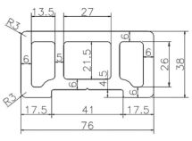 Поручень ДПК Polivan DENPASAR, черный, без текстуры