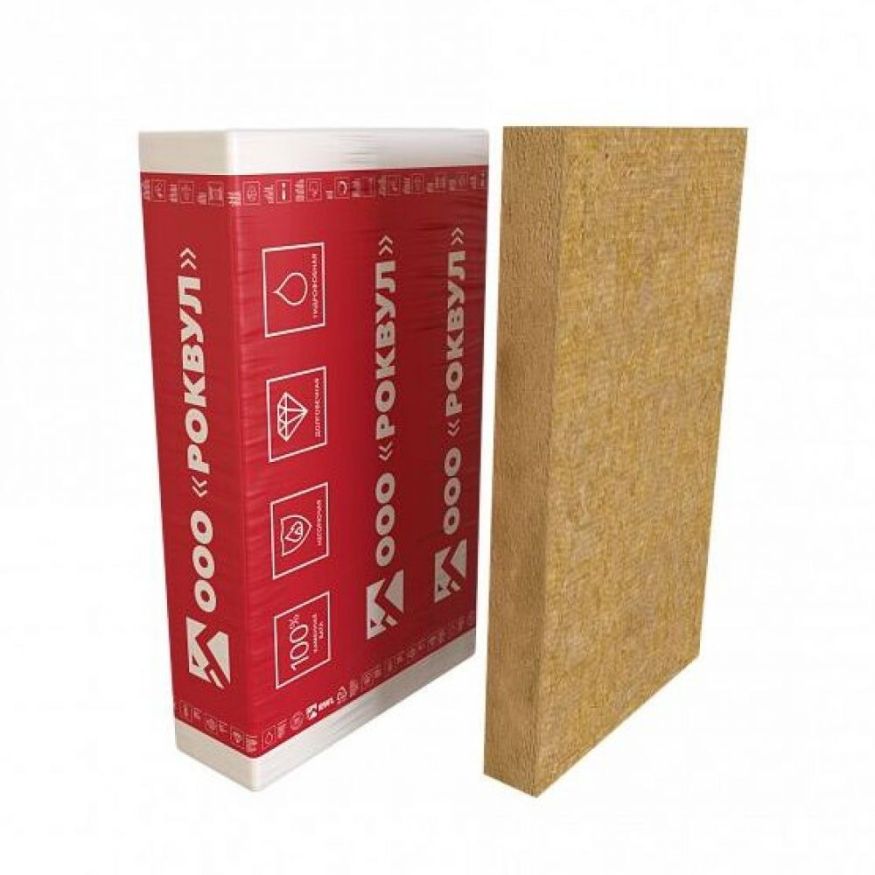 Утеплитель Rockwool Фасад Баттс ОПТИМА 100мм, 2 плиты, 1.44м2, 600х1200мм, 0.144м3 Rockwool купить в Анапе