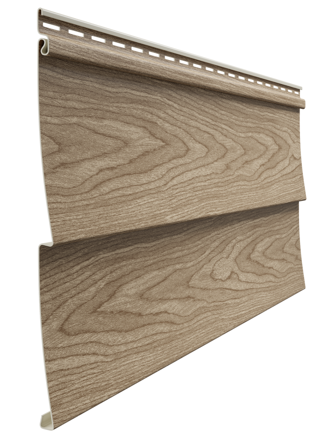 Виниловый сайдинг Docke, модель Ёлочка D5C, цвет Кедр. купить в Анапе