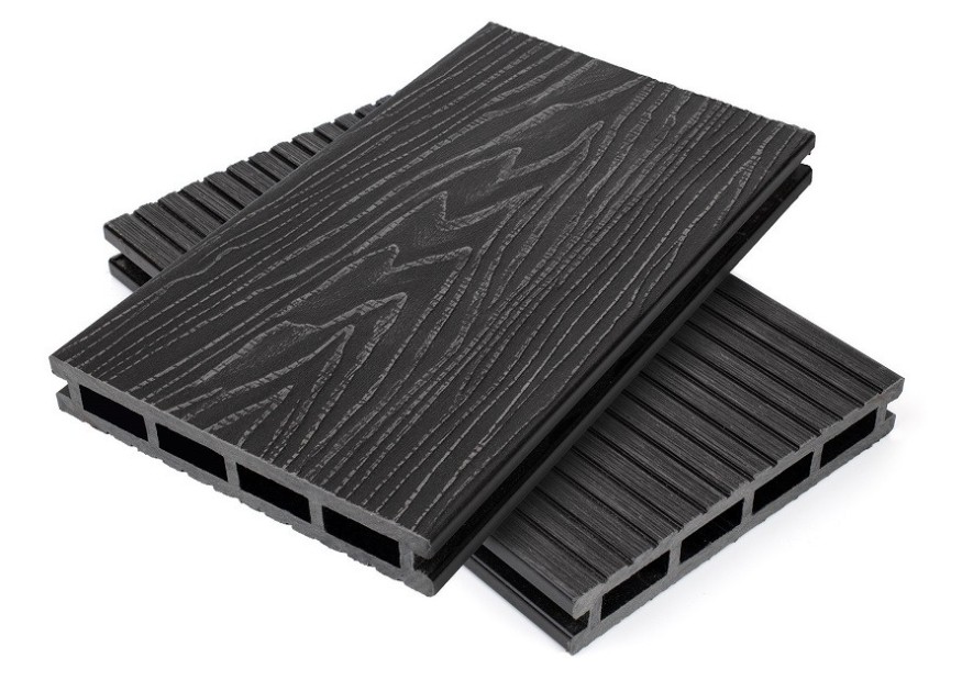 Террасная доска ДПК NanoWood Nature 3D пустотелая цвет Графит купить в Анапе