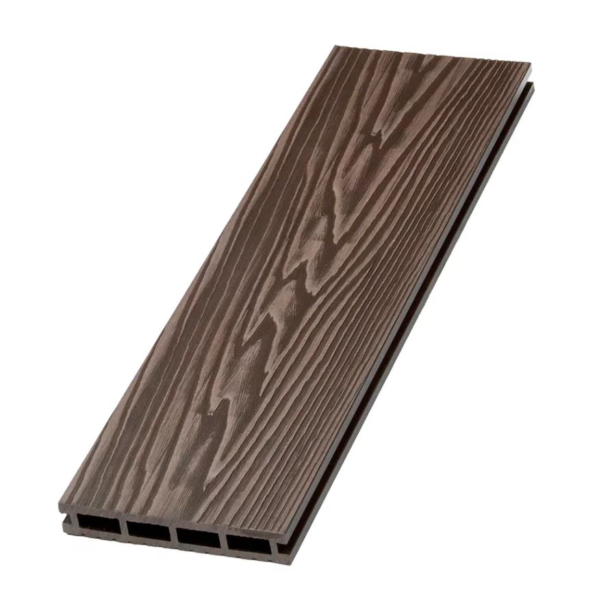 Террасная доска ДПК NanoWood New 3D тиснение + вельвет Венге купить в Анапе