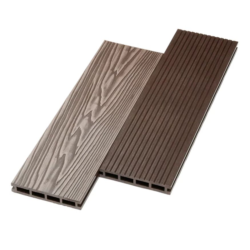 Террасная доска ДПК NanoWood New 3D тиснение + вельвет Венге купить в Анапе