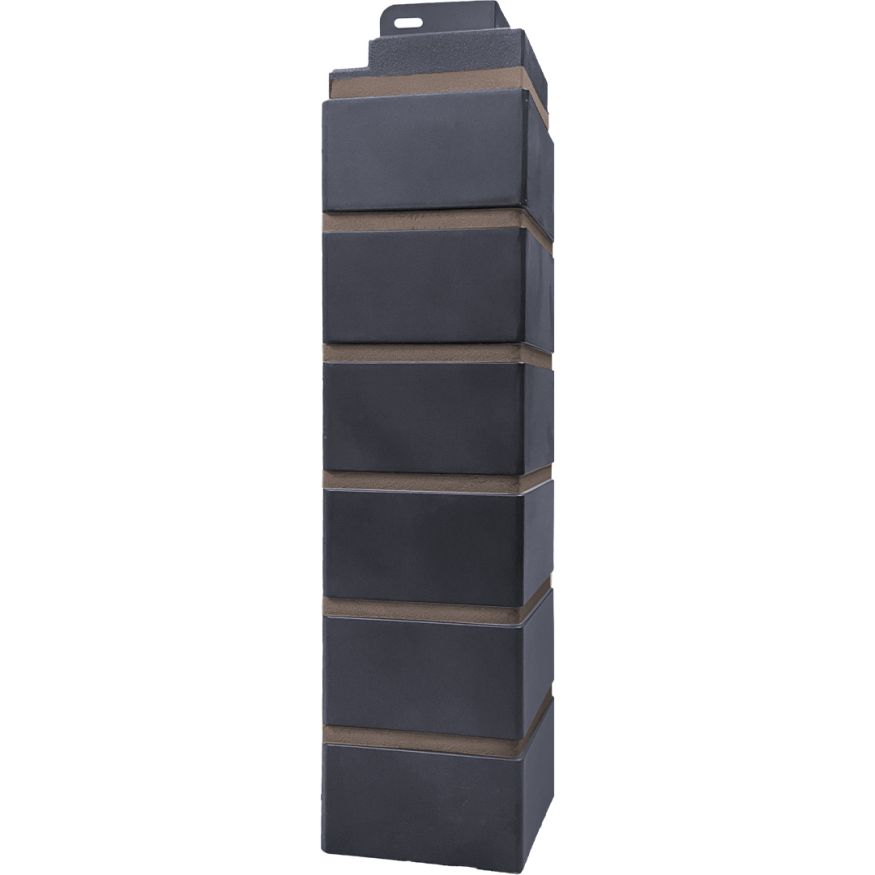 Угол наружный Кирпич облицовочный 3D, Мокрый асфальт купить в Анапе